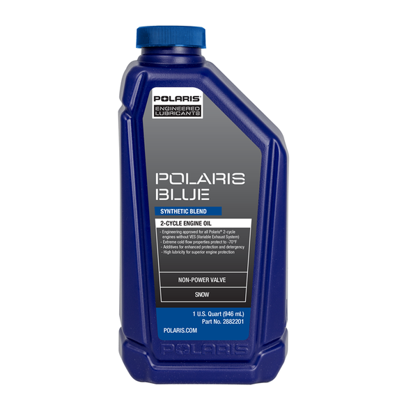 Polaris Blue Synthetic 2-Cycle Oil, 946mL